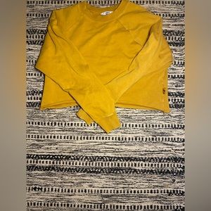Cropped mustard yellow sweater